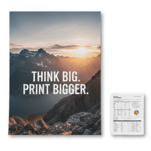 Impression grand format — affiches et posters A0 à A3 à Bruxelles