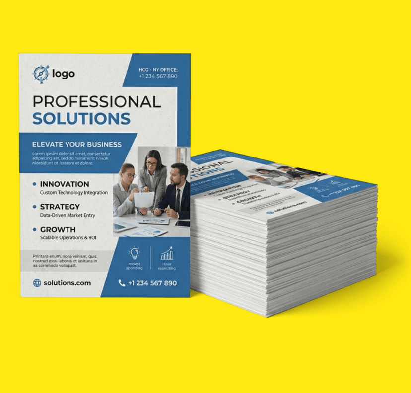 Impression de flyers A5 et A6 à Bruxelles — CopyHouse Arenberg